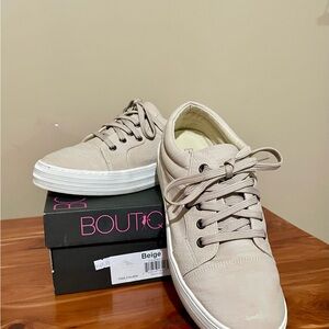 Corky’s Boutique Beige Women's Casual Sneakers